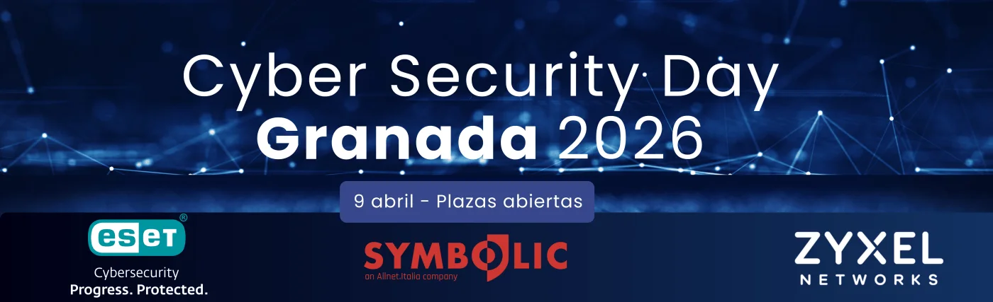 Banner del evento de ciberseguridad de Granada con los fabricantes participantes