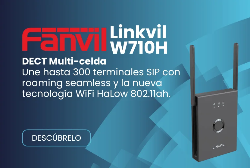 Nuevo Linkvil W710H: sistema DECT multicelda con Wi-Fi HaLow 802.11ah para grandes instalaciones