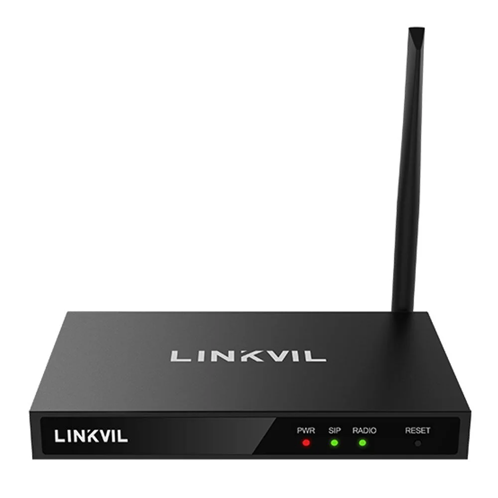 Fanvil Linkvil W712 RoIP Gateway, vista frontal y lateral del dispositivo