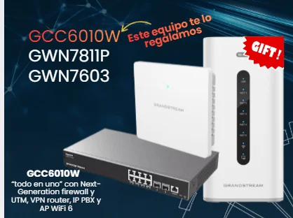 Equipos Grandstream utilizados en la formación GCP Networking