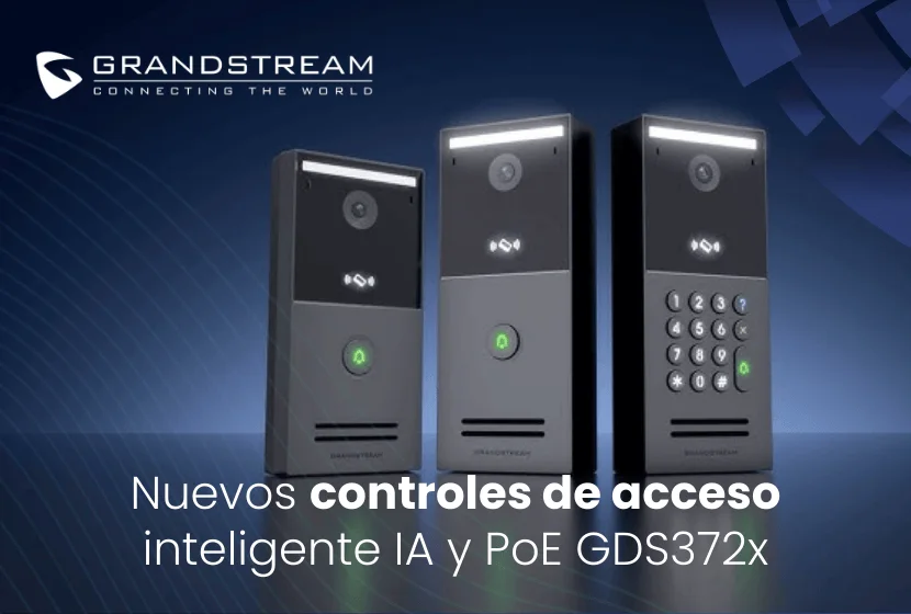 En stock los videoporteros IP Grandstream GDS372x: control de acceso inteligente con IA y PoE (GDS3725, GDS3726, GDS3727)