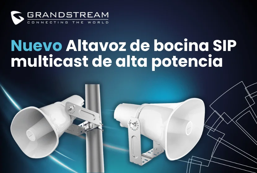 En stock el nuevo altavoz de bocina SIP multicast Grandstream GSC3518HS para megafonía en exteriores