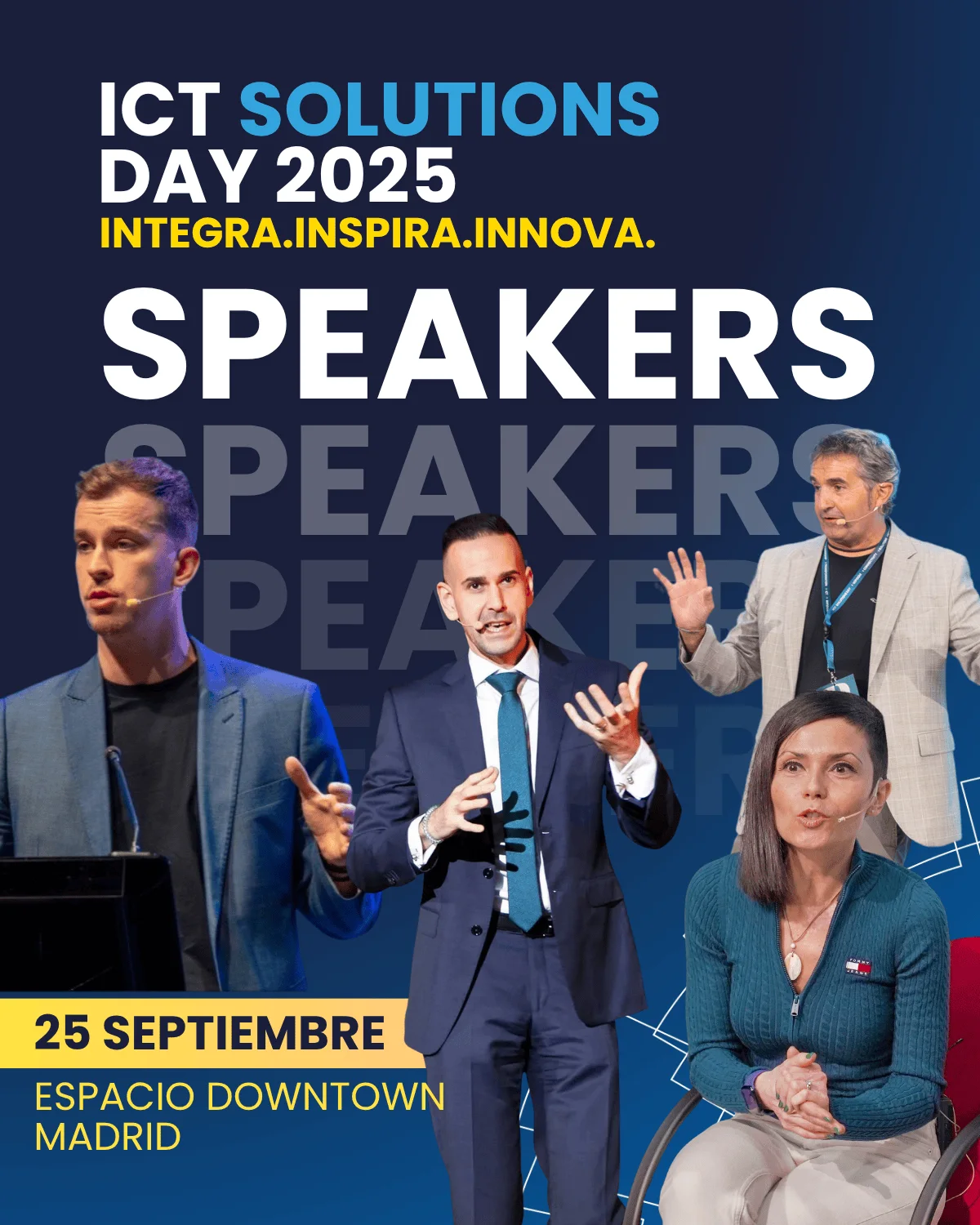 Cartel del ICT Solutions Day 2025 de Wifidom en Madrid