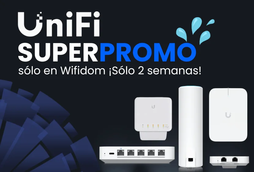 Promoción Ubiquiti de productos UniFi solo en Wifidom