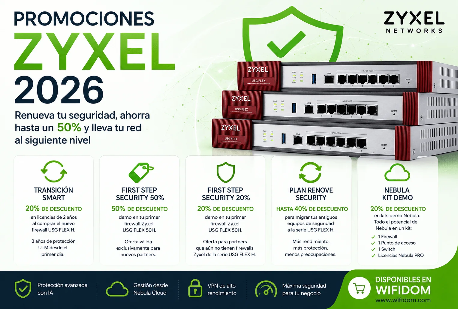 Promociones Zyxel 2026: Renueva tu seguridad, ahorra hasta un 50% y lleva tu red al siguiente nivel