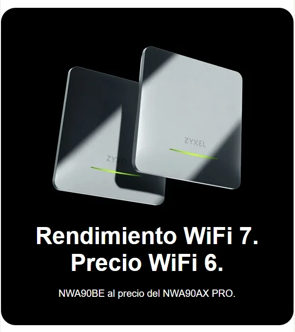 Punto de acceso Zyxel NWA90BE WiFi 7 BE5100